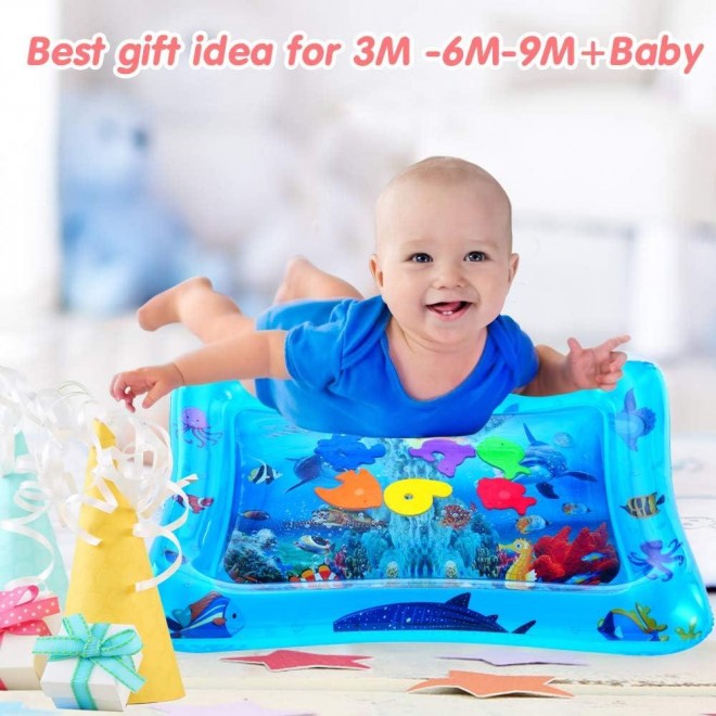 VATOS Tummy Time Baby Water Play Mat Toys For 3-9 Months Newborn Infant