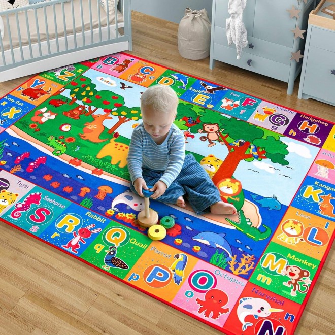 Teytoy Baby Cotton Play Mat, Crawling Mat For Floor Mat Large Super Soft Extra Thick