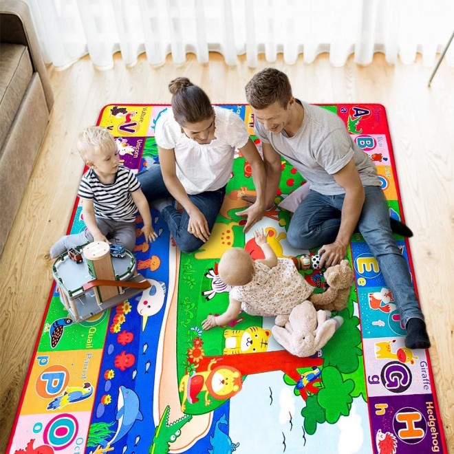 Teytoy Baby Cotton Play Mat, Crawling Mat For Floor Mat Large Super Soft Extra Thick