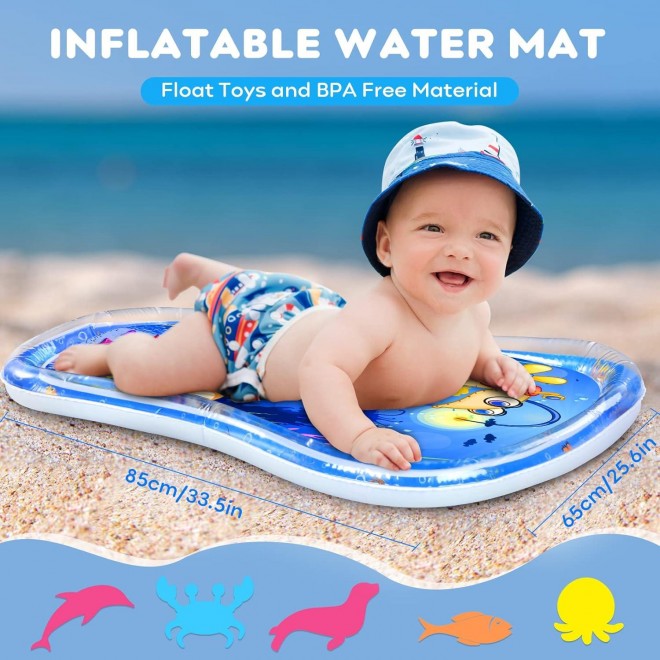 Looxii Baby Play Gym with Tummy Time Water Mat