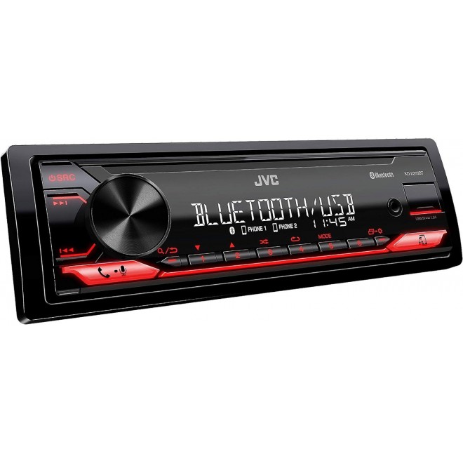 JVC KD-X270BT Bluetooth Car Stereo w/USB Port – AM/FM Radio, MP3 Player