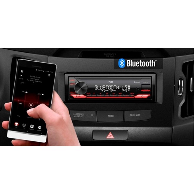 JVC KD-X270BT Bluetooth Car Stereo w/USB Port – AM/FM Radio, MP3 Player