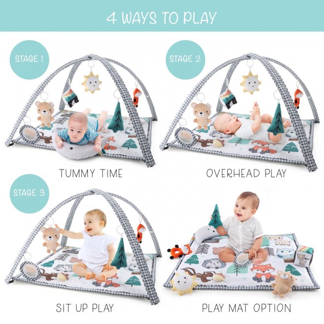 The Peanutshell 7 in 1 Baby Play Gym, Activity Center and Tummy Time Mat