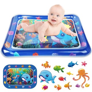 Inflatable Tummy Time Mat - Baby Water Mat, Baby Toys for 3 to 24 Months