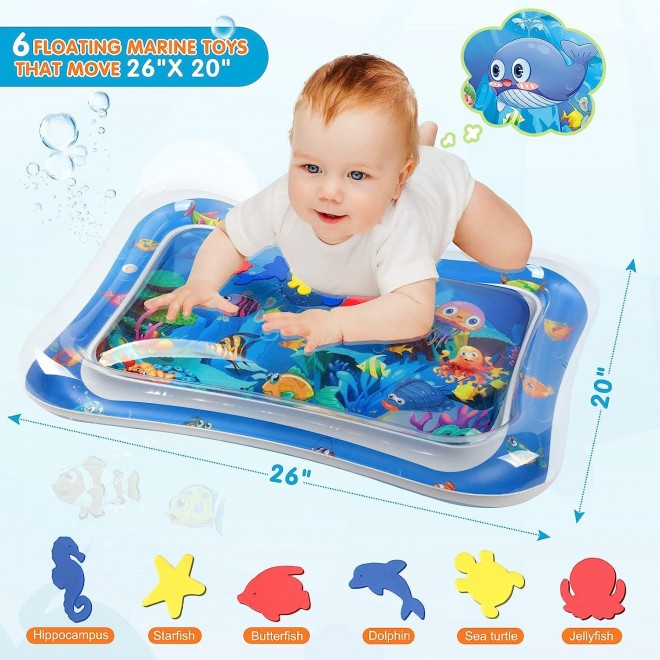 Infinno Inflatable Tummy Time Mat Premium Baby Water Play Mat