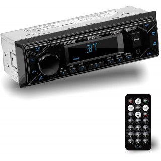 BOSS Audio Systems 609UAB Multimedia Car Stereo - Single Din, Bluetooth Audio and Hands-Free Calling