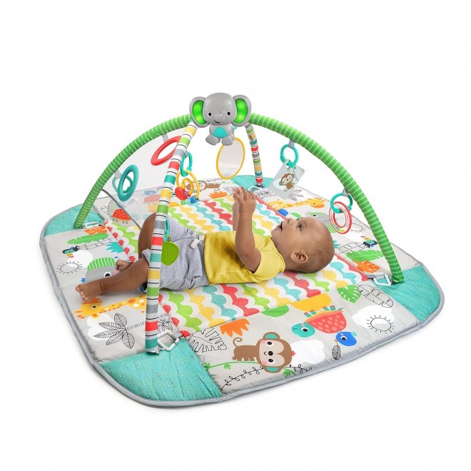 Bright Starts 5-In-1 Your Way Ball Play - Jumbo Play Mat Converts To Ball Pit Baby Gym