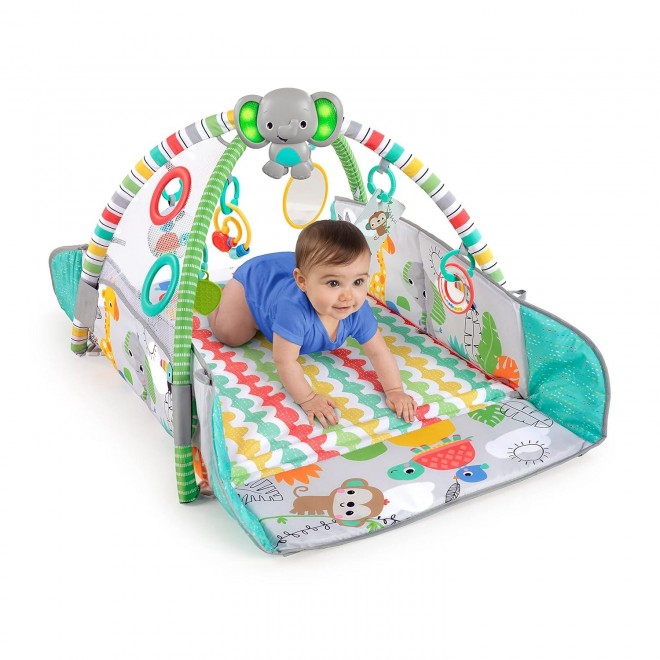 Bright Starts 5-In-1 Your Way Ball Play - Jumbo Play Mat Converts To Ball Pit Baby Gym