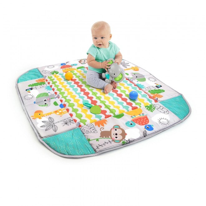 Bright Starts 5-In-1 Your Way Ball Play - Jumbo Play Mat Converts To Ball Pit Baby Gym