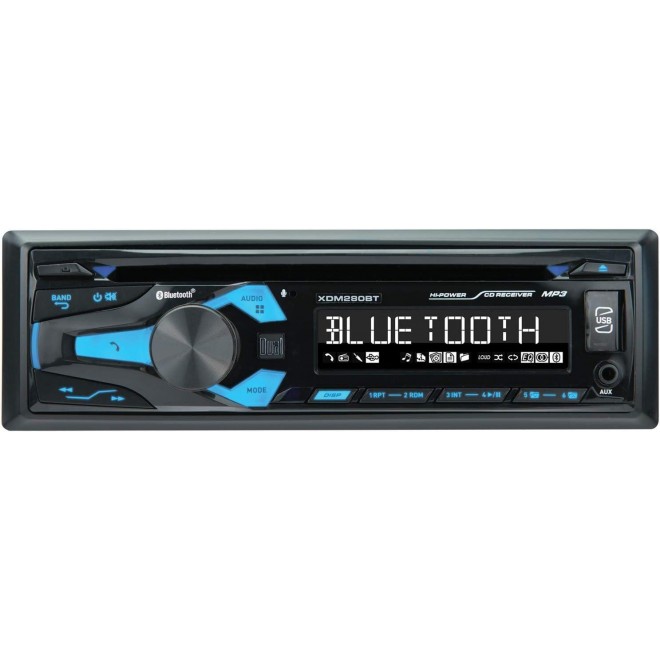 Dual Electronics XDM280BT Single-DIN in-Dash CD Receiver with Bluetooth