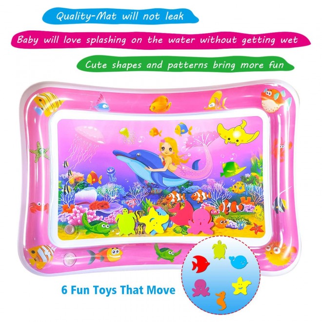 Tummy time Water Play mat, Baby Water Play Mat for Kids and Toddlers Baby