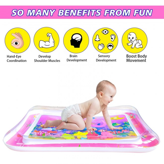 Tummy time Water Play mat, Baby Water Play Mat for Kids and Toddlers Baby