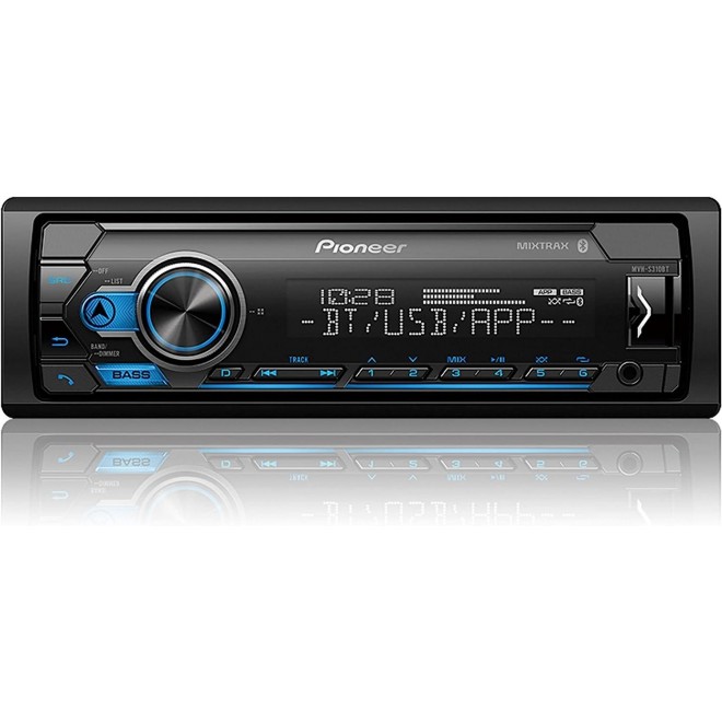 Pioneer MVH-S310BT Single Din Built-In Bluetooth, MIXTRAX, USB