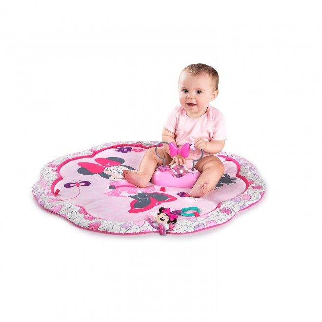 Bright Starts Disney Baby Minnie Mouse Garden Fun Activity Gym Play Mat With Melodies