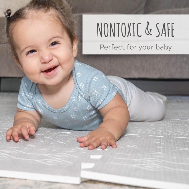 Stylish Baby Play Mat - Soft, Easy to Clean Floor Mat