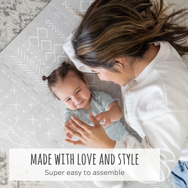 Stylish Baby Play Mat - Soft, Easy to Clean Floor Mat