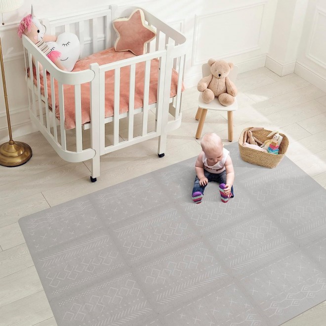 Stylish Baby Play Mat - Soft, Easy to Clean Floor Mat