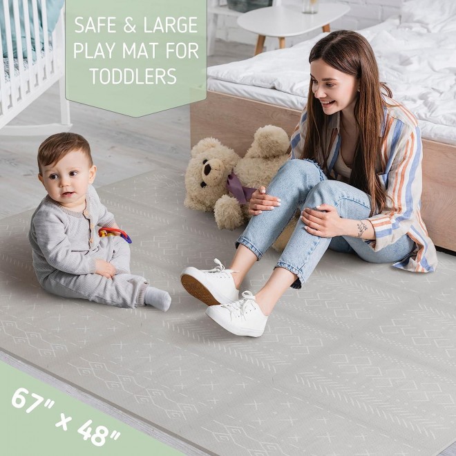 Stylish Baby Play Mat - Soft, Easy to Clean Floor Mat