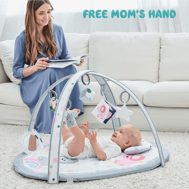 Baby Play Mat, ibabejoy Stage-Based Play Gym for Newborn to Toddler