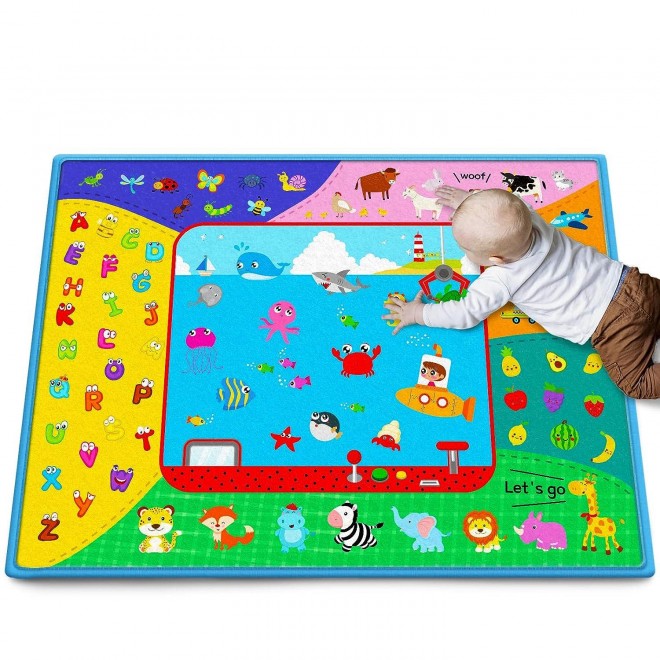 Baby Crawling Play Mat for Floor,for Infants Toddlers Boys Girls