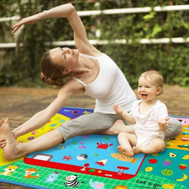 Baby Crawling Play Mat for Floor,for Infants Toddlers Boys Girls