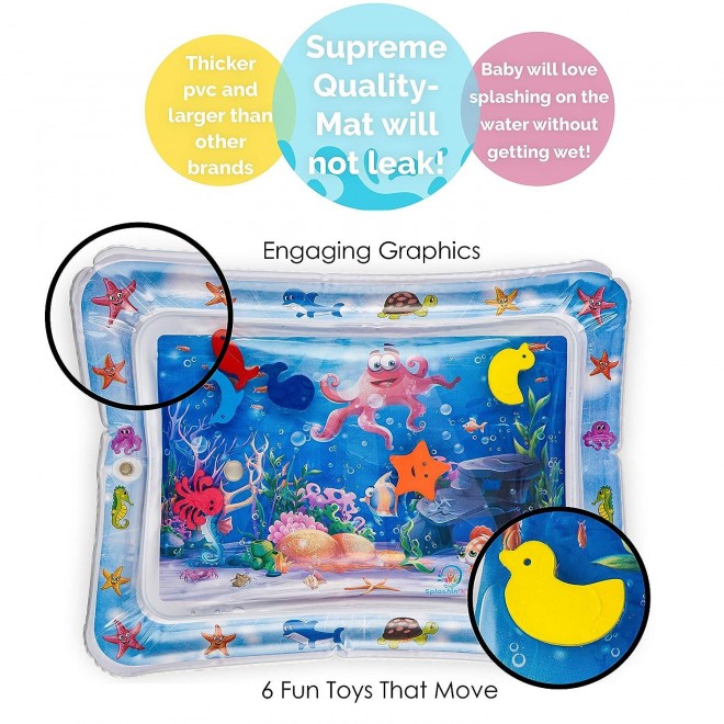 Splashin'kids Inflatable Tummy time Premium Water mat