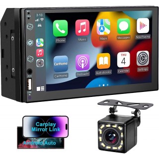 Car Stereo for Apple Carplay and Android Auto, HD Touchscreen