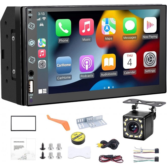 Car Stereo for Apple Carplay and Android Auto, HD Touchscreen