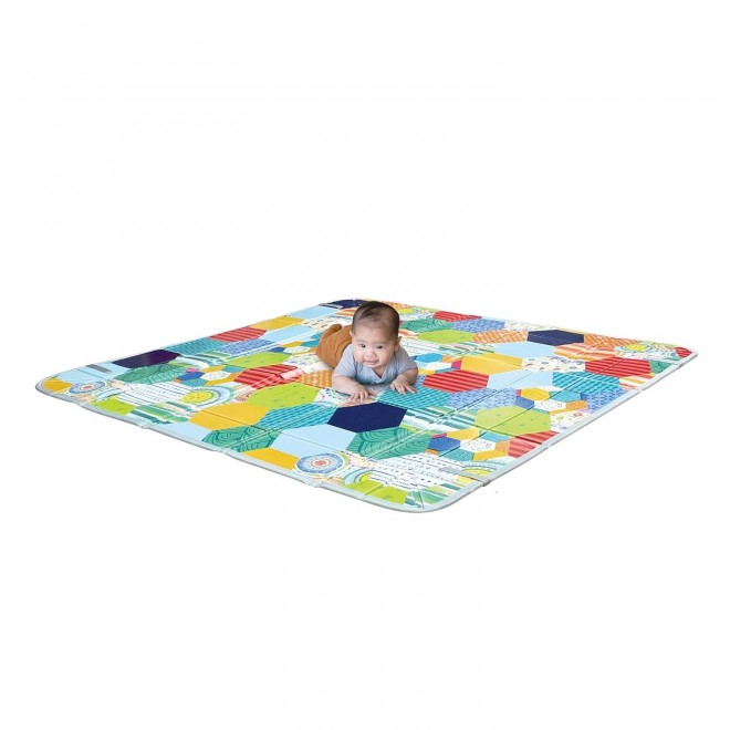 Infantino Foldable Soft Foam Mat,Super Soft 1st Building Blocks Activity Station