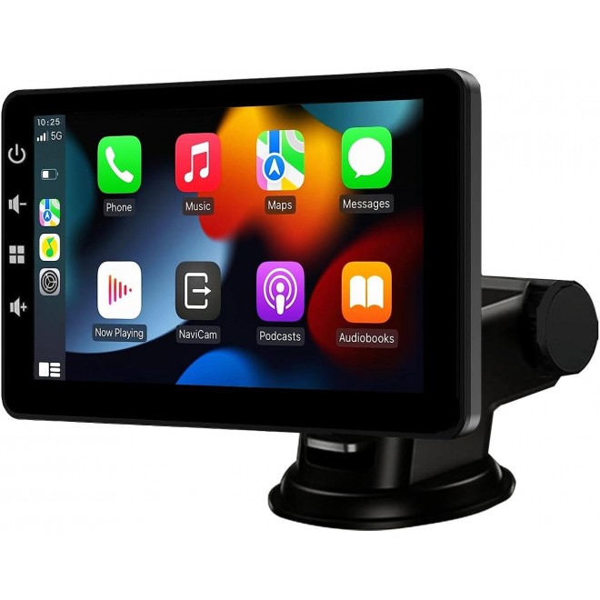 Wireless Carplay Screen for Car: Portable Car Stereo with Apple Car Play