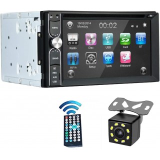 EZoneTronics Double Din Car Stereo with Backup Camera, DVD/CD/AM/FM Player