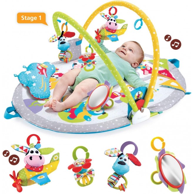 Yookidoo Baby Gym Lay to Sit-Up Playmat