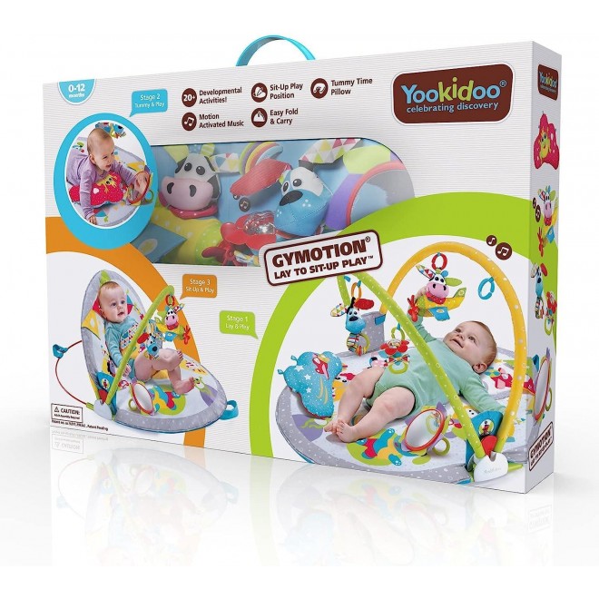 Yookidoo Baby Gym Lay to Sit-Up Playmat