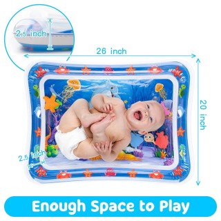 Yeeeasy Tummy Time Water Mat 丨Inflatable Tummy Time Water Play Mat for Babies