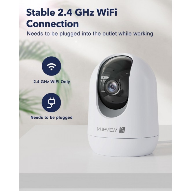 Indoor Security Camera 2K, Pet Camera With Phone App, WiFi Cameras For Home Security Camera