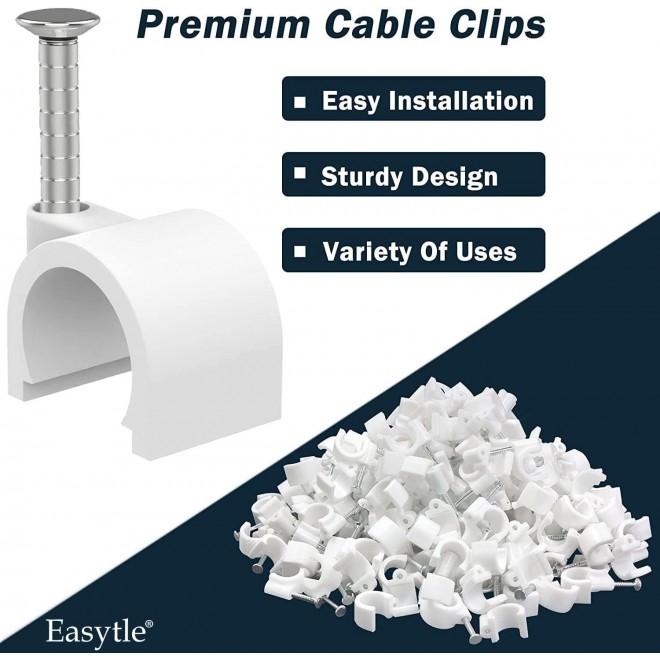 Cable Wire Clips Cable Tacks Coax Cable Clips Speaker Wire