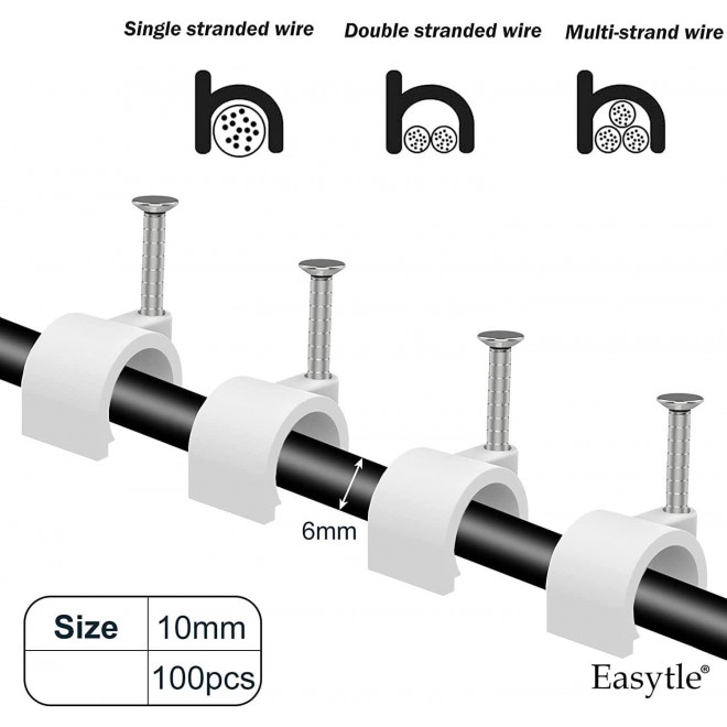 Cable Wire Clips Cable Tacks Coax Cable Clips Speaker Wire