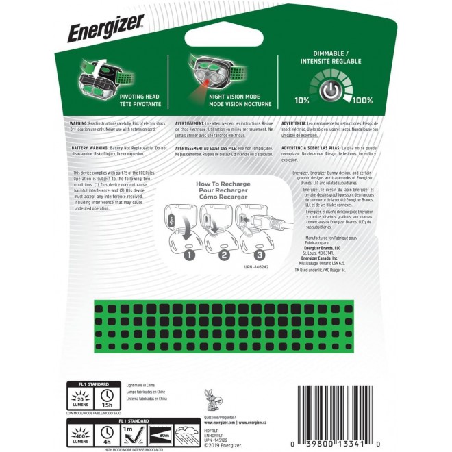 Energizer LED Headlamp Rechargeable