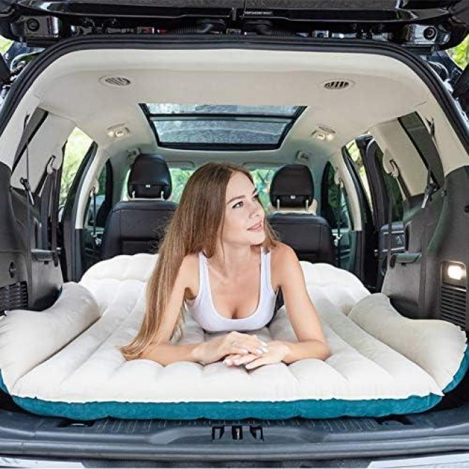 WEY&FLY SUV Air Mattress Thickened and Double-Sided Flocking Travel Camping Bed