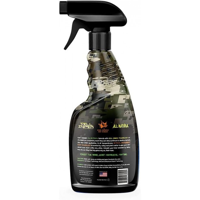 Scent Assassin Field Spray -Scent Away For Hunting And Camping