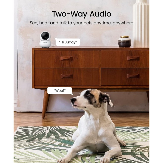 Wansview Security Camera Indoor Wireless For Pet 2K Cameras For Home Security With Motion Detection