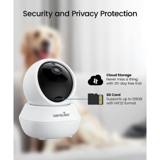 Wansview Security Camera Indoor Wireless For Pet 2K Cameras For Home Security With Motion Detection