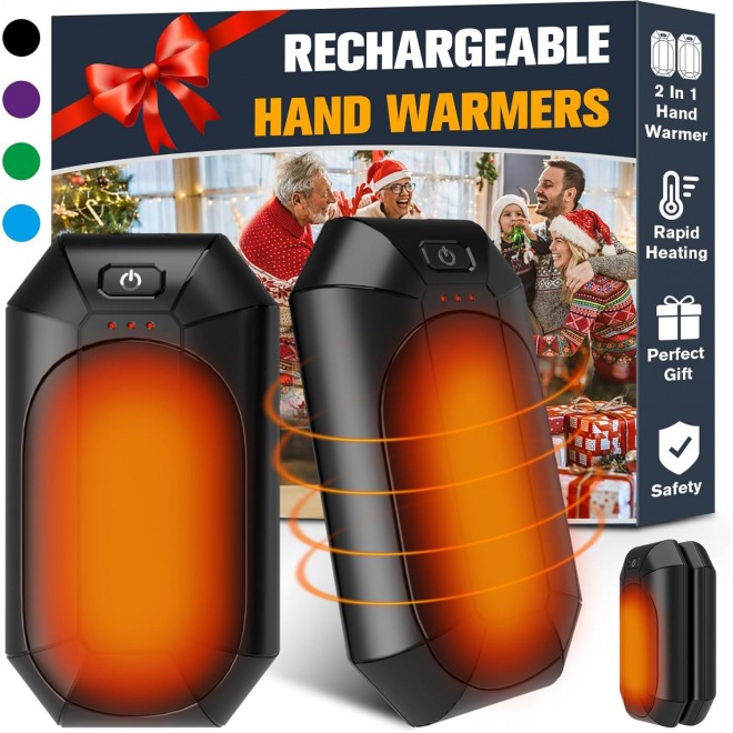 Hand Warmers Rechargeable 2 Pack, Portable Pocket Heater