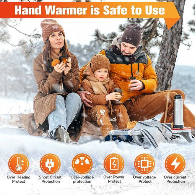 Hand Warmers Rechargeable 2 Pack, Portable Pocket Heater