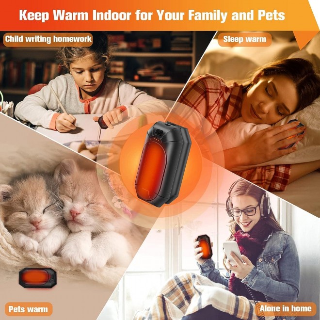 Hand Warmers Rechargeable 2 Pack, Portable Pocket Heater