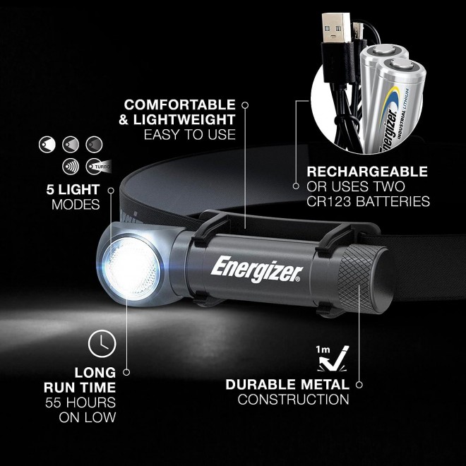 ENERGIZER LED Headlamp Rechargeable X1000