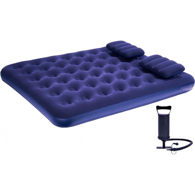 DIMAR GARDEN Queen Size Camping Air Mattress Inflatable Bed with Pillow,Include Pump