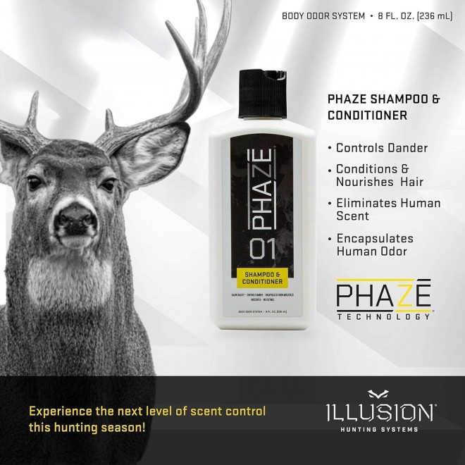 PhaZe 1 Shampoo + Conditioner -  Deer Hunter's Scent Elimination & Scent Control System