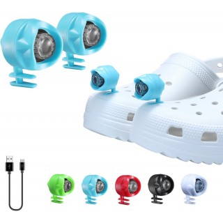 RAHAN Rechargeable Croc Lights for Shoes,2 PCS Croc Headlights