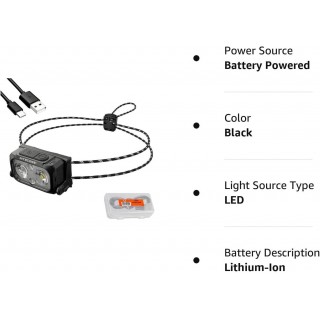 Nitecore NU25 400 UL Ultra Lightweight Headlamp